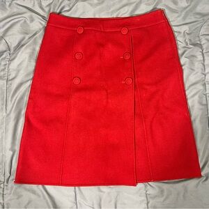 TALBOTS SZ  14)A-LINE SKIRT 100% WOOL Double Button